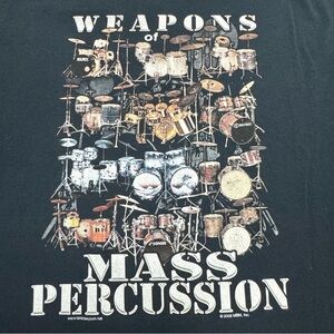It's All About The Beat 2008 Weapons Of Mass Percussion  T-Shirt Drums XXL